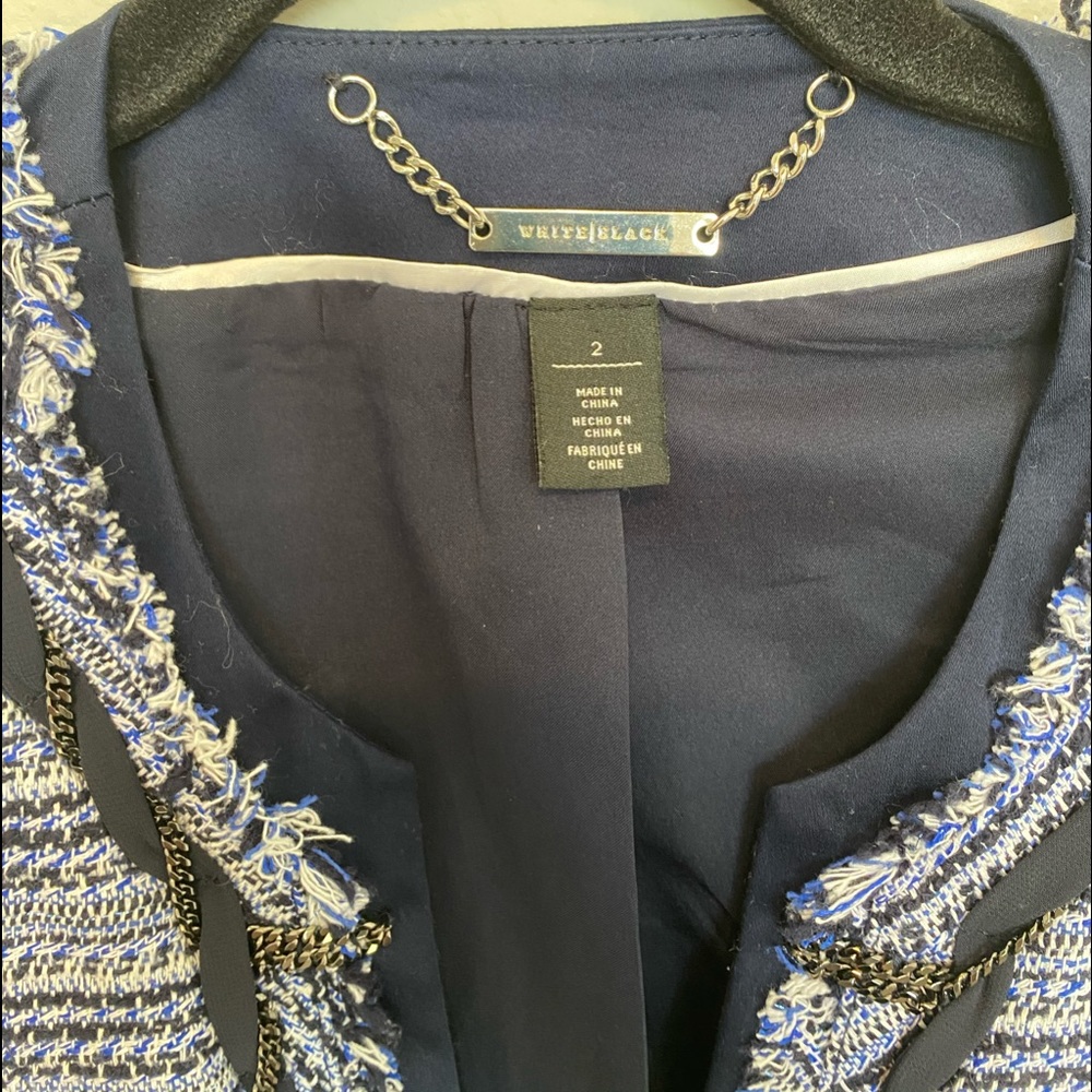 NWOT White House black market Blue Jacket Size 2 - Picture 2 of 15
